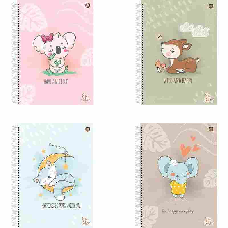 CADERNO 10X1 SO CUTE 